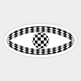 Abstract Chessboard Design 1 Sticker